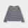 Longsleeve Humledal Stripes cappuccino brown-cornflower blue