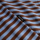 T-Shirt Stockholm Stripes cappuccino brown-cornflower blue