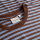 T-Shirt Stockholm Stripes cappuccino brown-cornflower blue