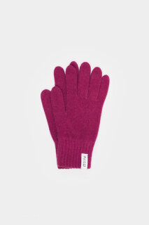 Handschuhe Anita (klein) recyceltes Kaschmir pink geranio