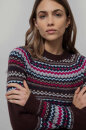 Strickpullover Marina aus recycelter Wolle brown...