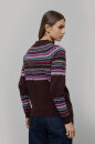 Strickpullover Marina aus recycelter Wolle brown caffé