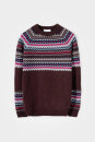 Strickpullover Marina aus recycelter Wolle brown caffé