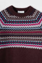 Strickpullover Marina aus recycelter Wolle brown caffé