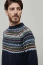 Strickpullover Armando recycelte Wolle blue mora