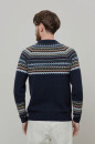 Strickpullover Armando recycelte Wolle blue mora