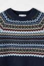 Strickpullover Armando recycelte Wolle blue mora