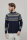 Strickpullover Armando recycelte Wolle blue mora